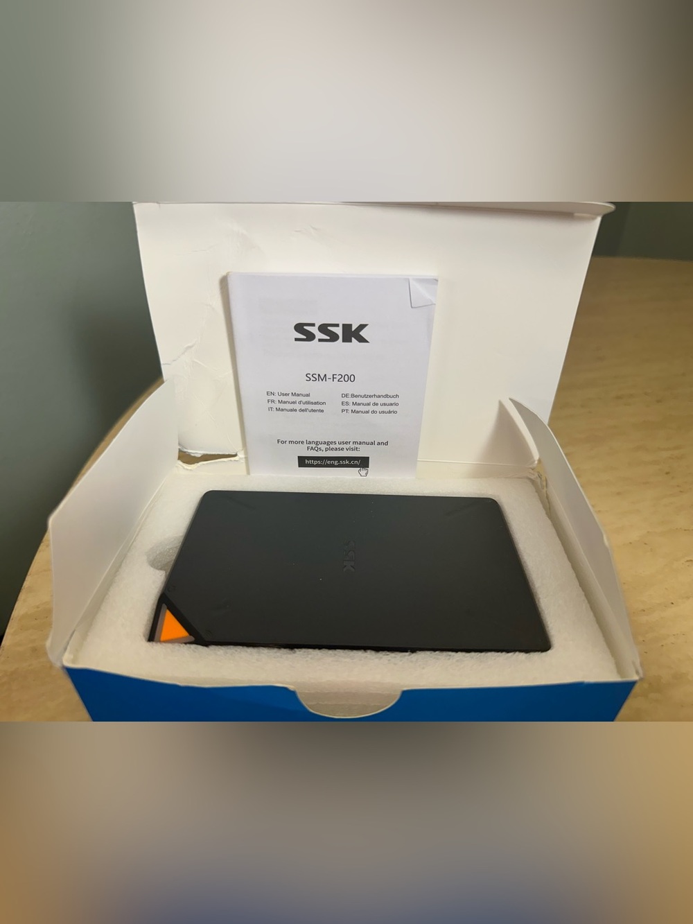 SSK 2TB Portable NAS External Wireless Hard Drive with Own Wi-Fi Hotspot Cloud